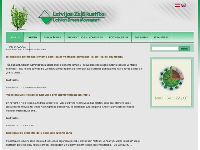 Latvijas Zaļā kustība, 